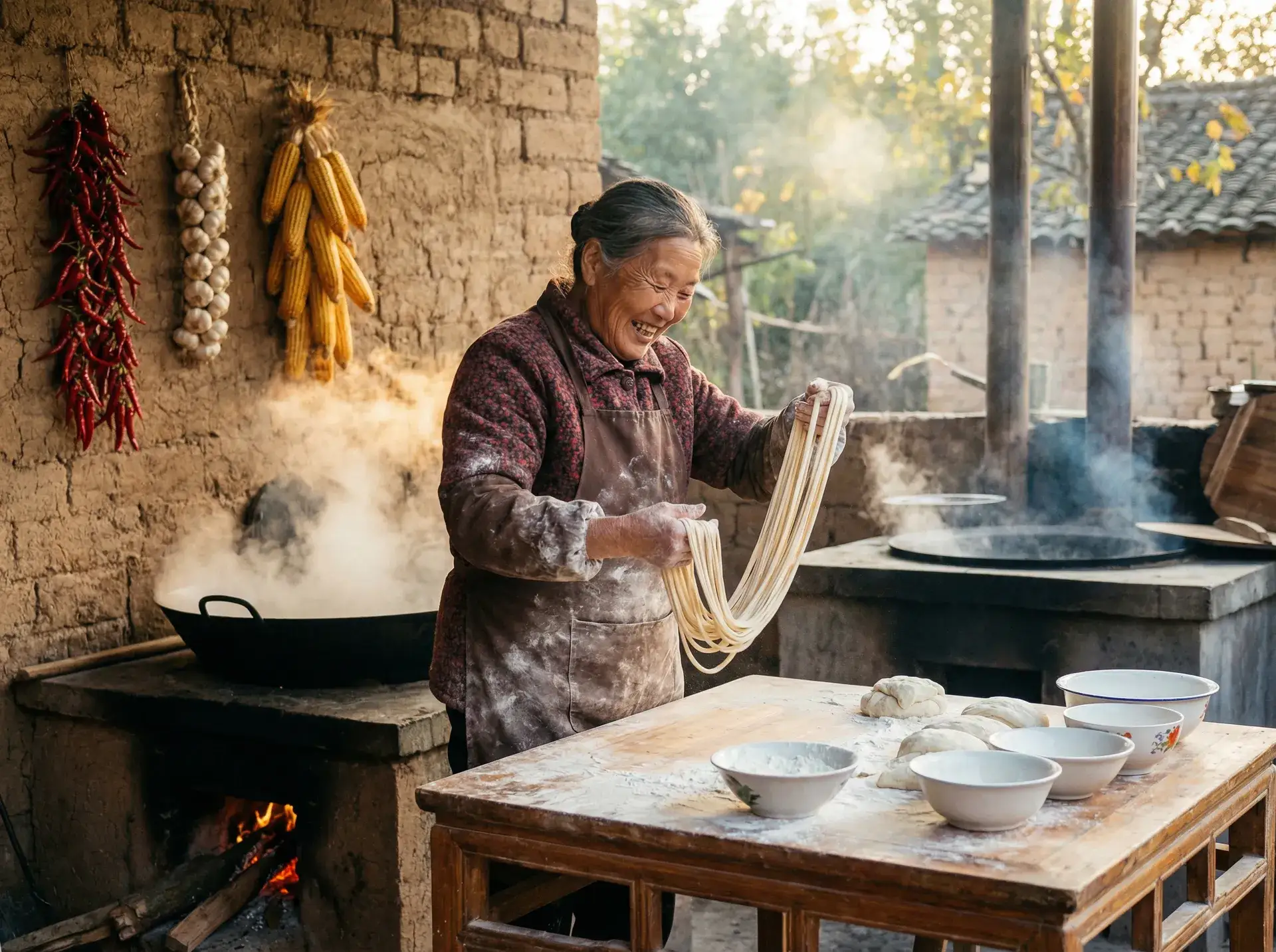 农家大嫂手擀面 - 致命航班 乡村美食